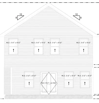 2-Story House Plan 1707 ft²: 4 Beds, 3 Baths, 1-Car Garage
