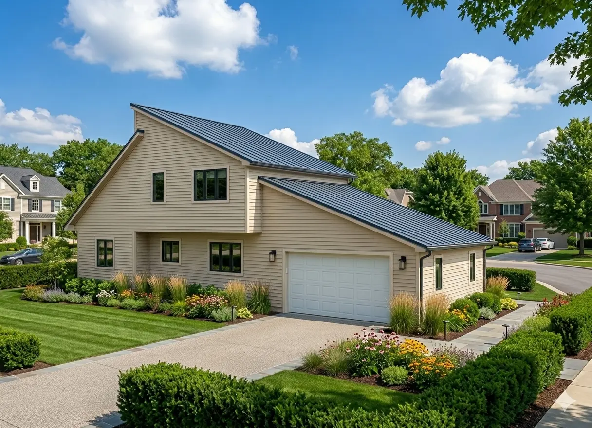 1.5-Story House Plan 1953 ft²: 3 Beds, 2.5 Baths, 2-Car Garage