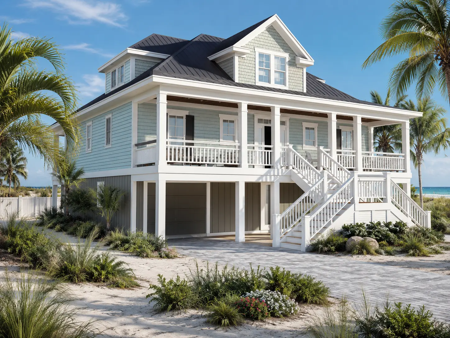 1.5-Story House Plan with Basement 2408 ft²: 3 Beds, Home Office, 3.5 Baths, Open Floor Plan, 3-Car Garage