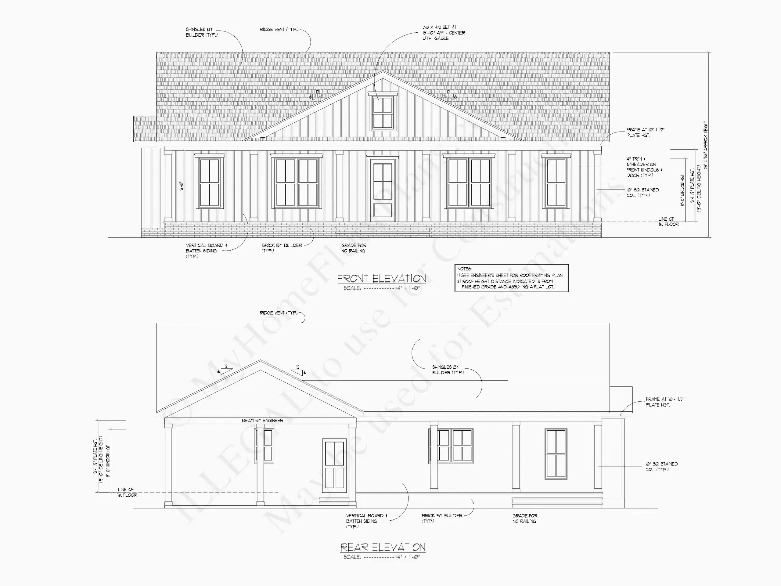 1-Story House Plan 1707 ft²: 3 Beds, 2.5 Baths, Open Floor Plan, without Garage
