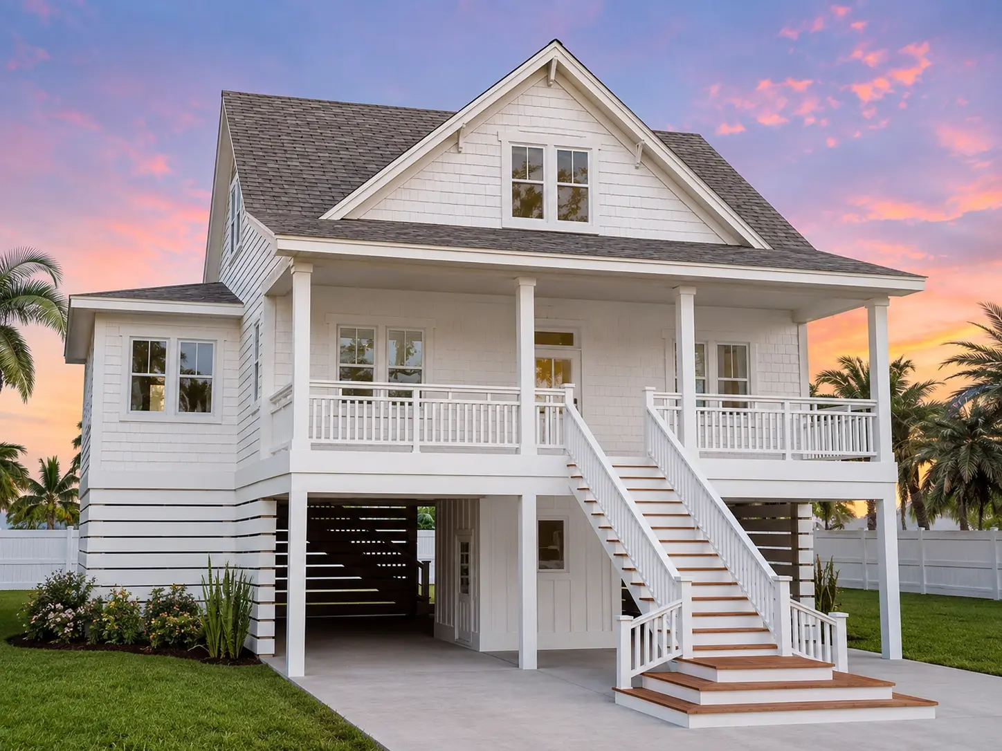 3-Story House Plan 2412 ft²: 3 Beds, Home Office, 2.5 Baths, Open Floor Plan, 2-Car Garage