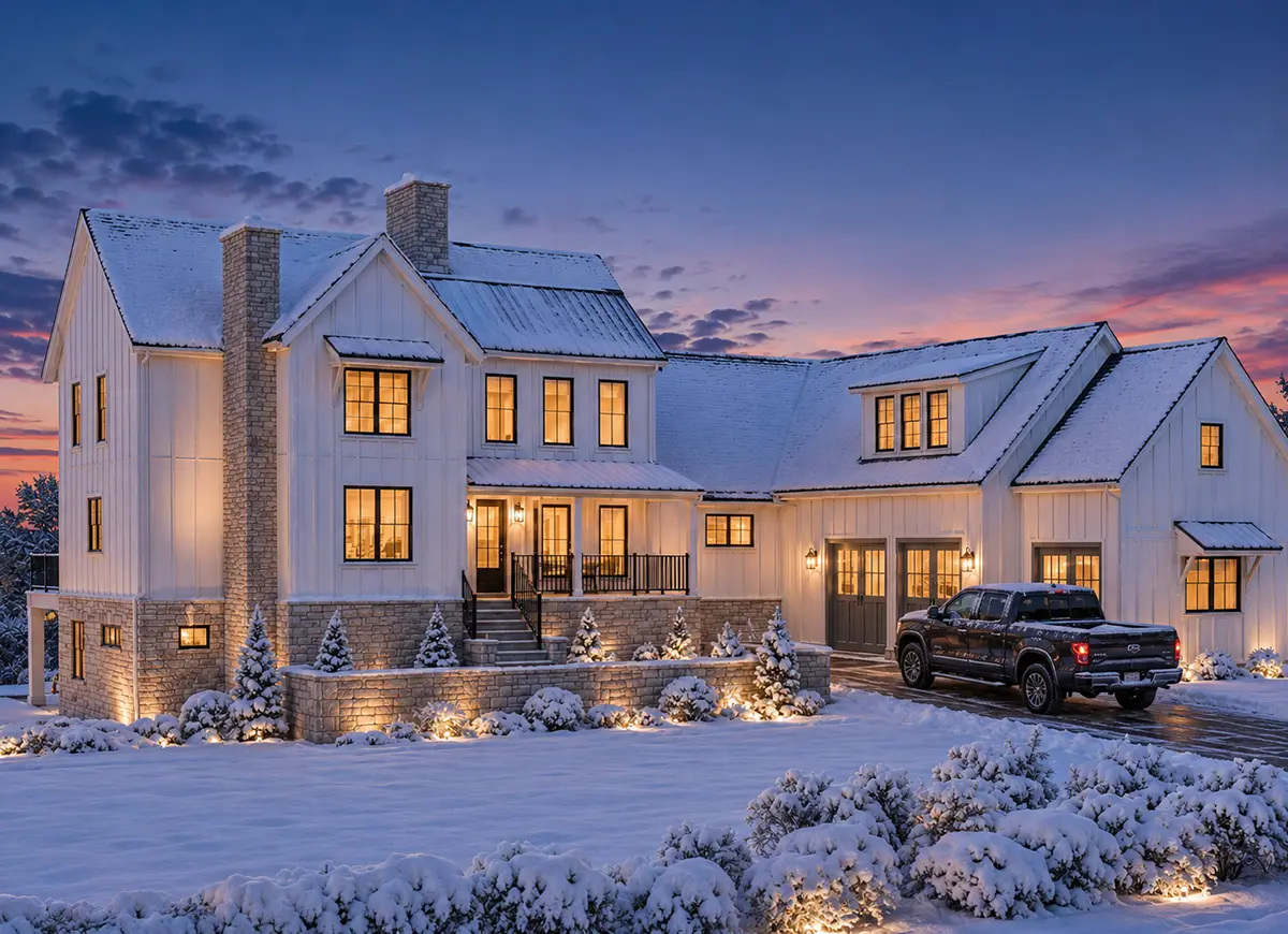 2-Story House Plan with Basement 5013 ft²: 5 Beds, 5.5 Baths, Open Floor Plan, 3-Car Garage
