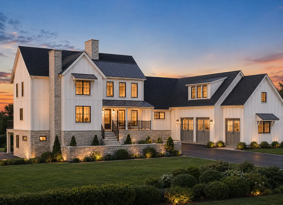 2-Story House Plan with Basement 5013 ft²: 5 Beds, 5.5 Baths, Open Floor Plan, 3-Car Garage