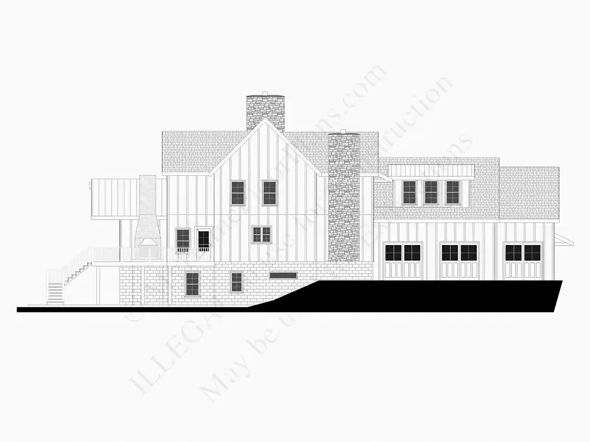 2-Story House Plan with Basement 5013 ft²: 5 Beds, 5.5 Baths, Open Floor Plan, 3-Car Garage