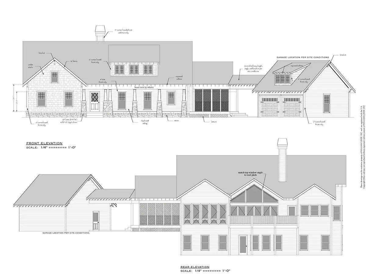 1-Story House Plan 2109 ft²: 4 Beds, Home Office, 4 Baths, Open Floor Plan, 2-Car Garage