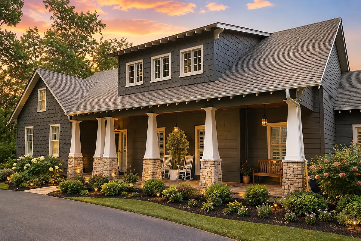 1-Story House Plan 2109 ft²: 4 Beds, Home Office, 4 Baths, Open Floor Plan, 2-Car Garage
