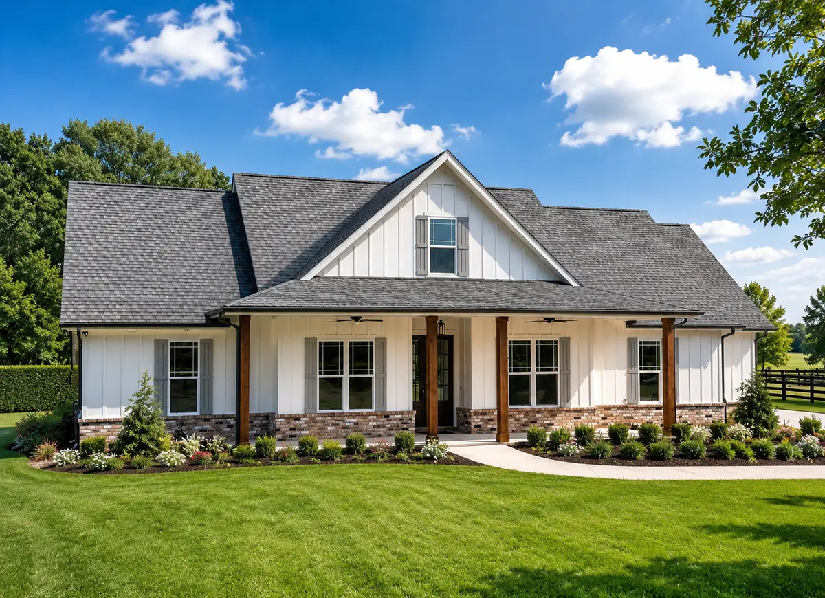 1-Story House Plan 1993 ft²: 3 Beds, 2.5 Baths, Open Floor Plan, 2-Car Garage