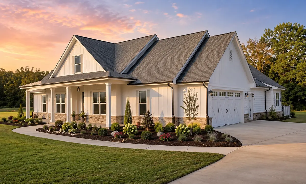1-Story House Plan 1993 ft²: 3 Beds, 2.5 Baths, Open Floor Plan, 2-Car Garage