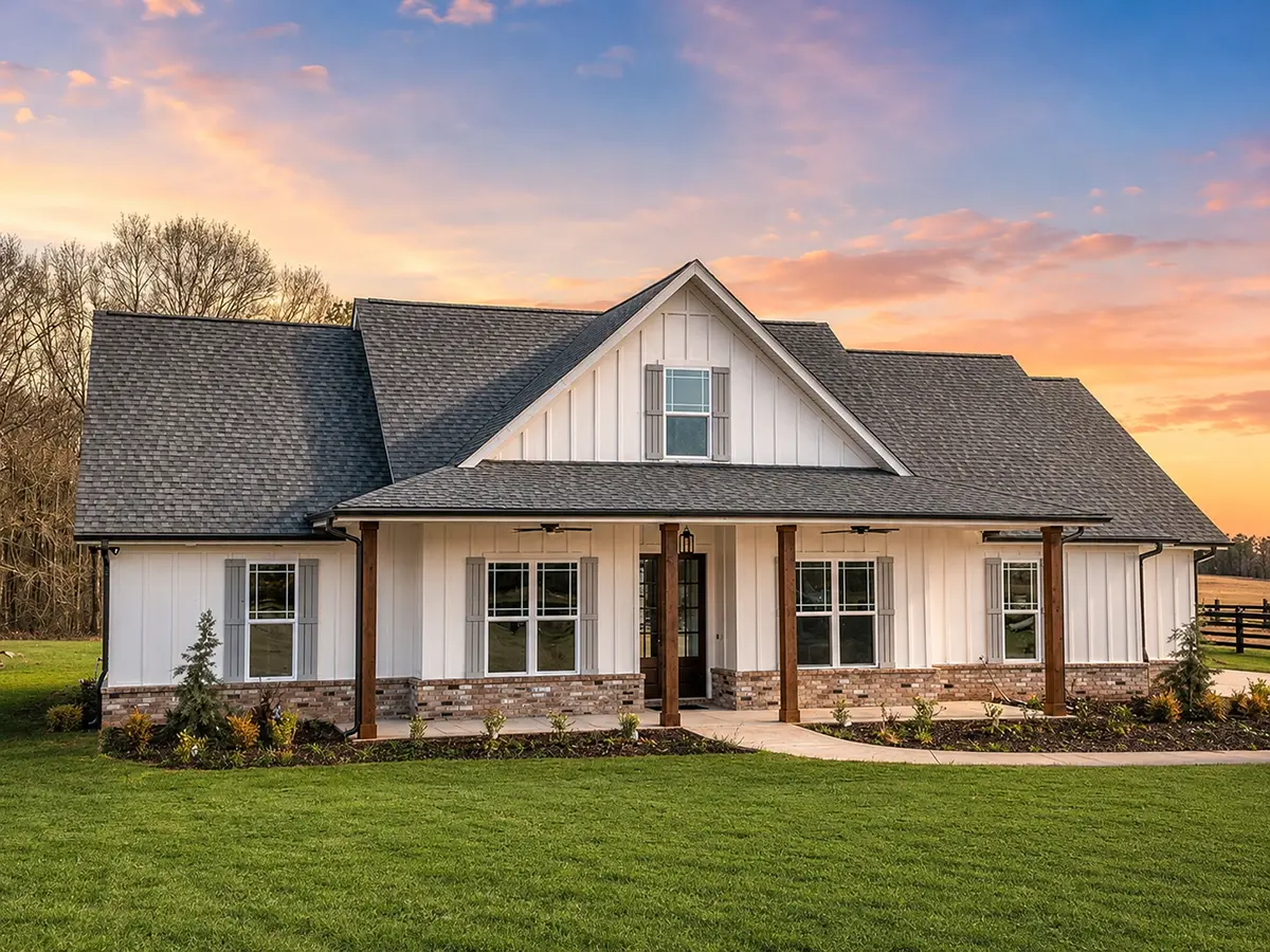 1-Story House Plan 1993 ft²: 3 Beds, 2.5 Baths, Open Floor Plan, 2-Car Garage