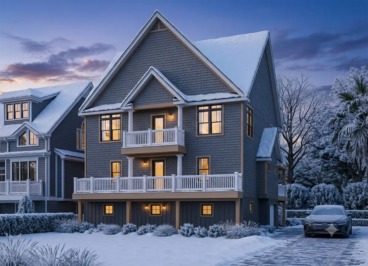 3-Story House Plan 2624 ft²: 6 Beds, 5.5 Baths, Open Floor Plan, 3-Car Garage