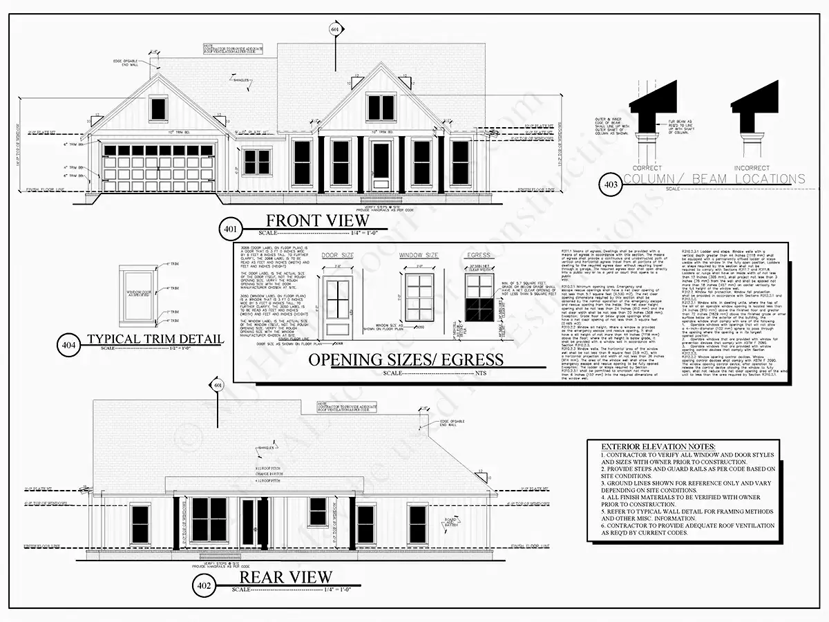 1-Story House Plan 1706 ft²: 3 Beds, 2 Baths, Open Floor Plan, 2-Car Garage