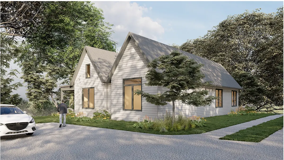 1-Story House Plan 1953 ft²: 3 Beds, 2 Baths, Open Floor Plan, without Garage