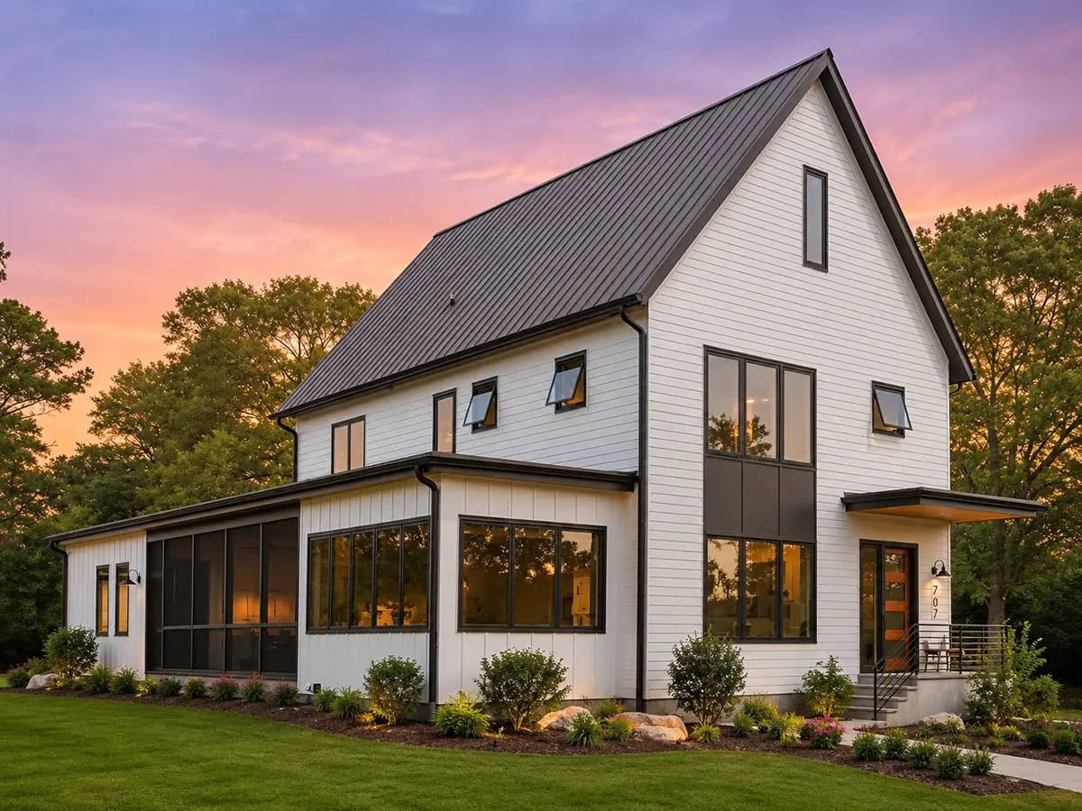 2-Story House Plan 3214 ft²: 4 Beds, Home Office, 3.5 Baths, Open Floor Plan, without Garage