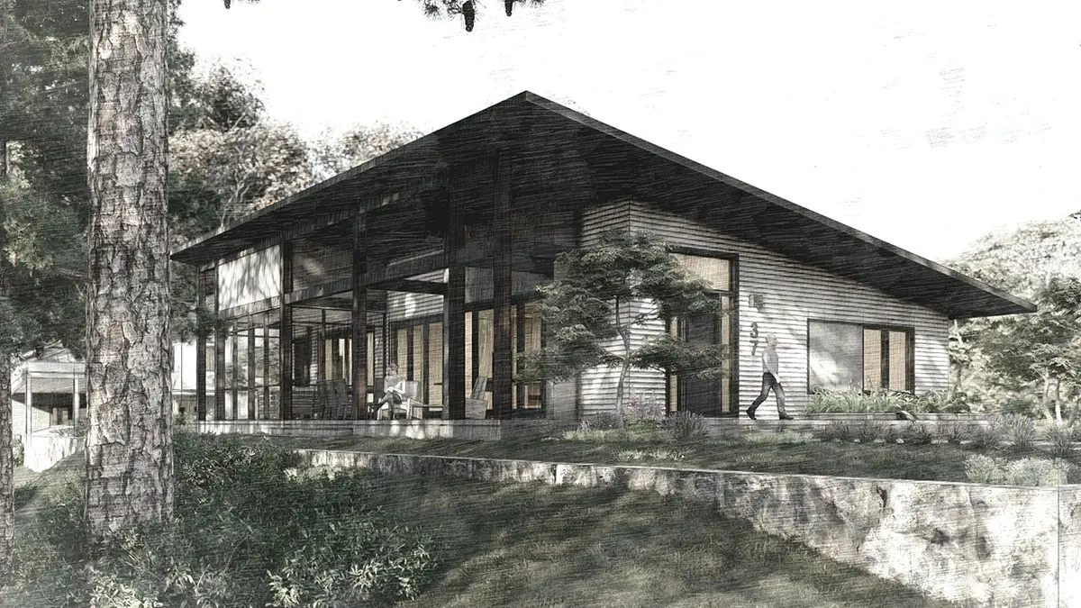 1-Story House Plan 1862 ft²: 3 Beds, 2 Baths, Open Floor Plan, without Garage