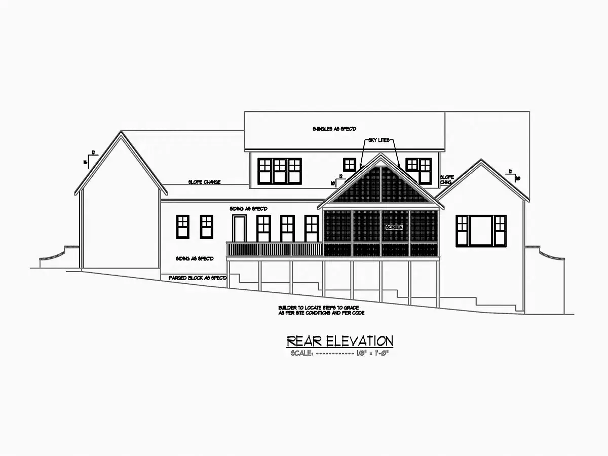 1.5-Story House Plan 4736 ft²: 4 Beds, Home Office, 4.5 Baths, Open Floor Plan, 3-Car Garage