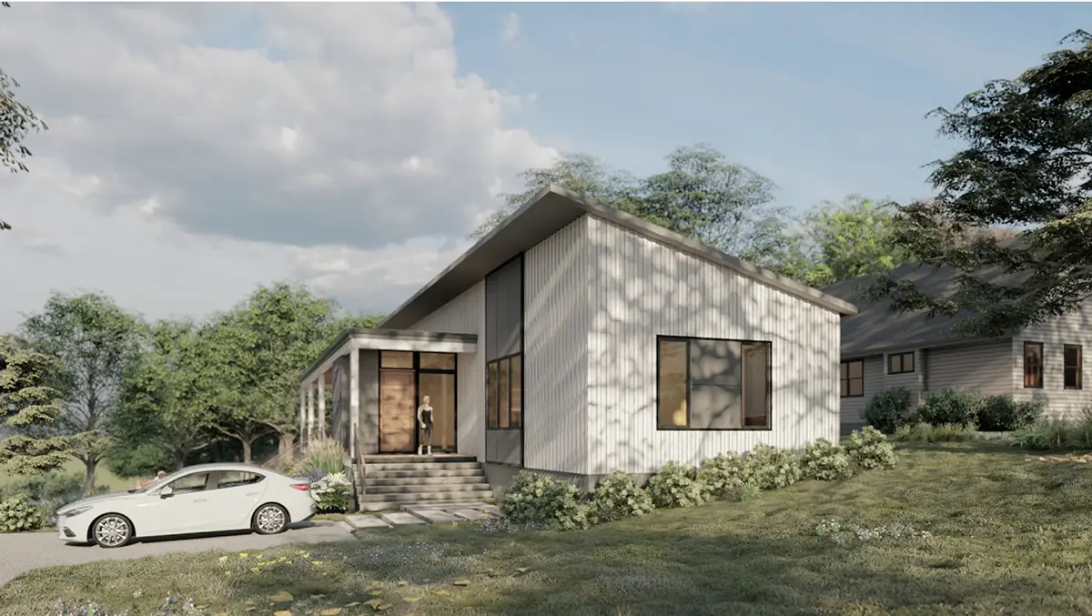 1-Story House Plan 2112 ft²: 4 Beds, Home Office, 4 Baths, Open Floor Plan, without Garage