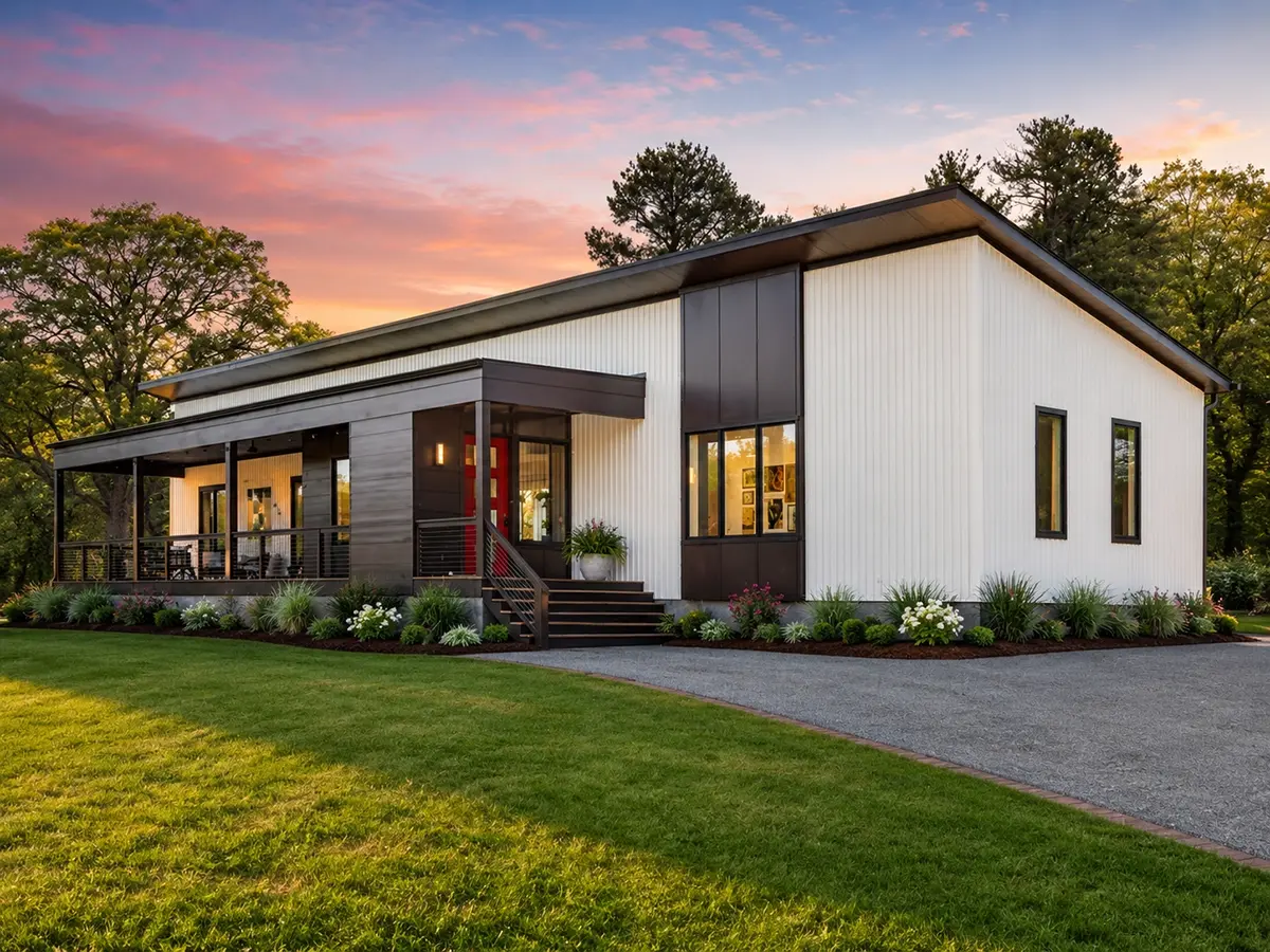 1-Story House Plan 2112 ft²: 4 Beds, Home Office, 4 Baths, Open Floor Plan, without Garage