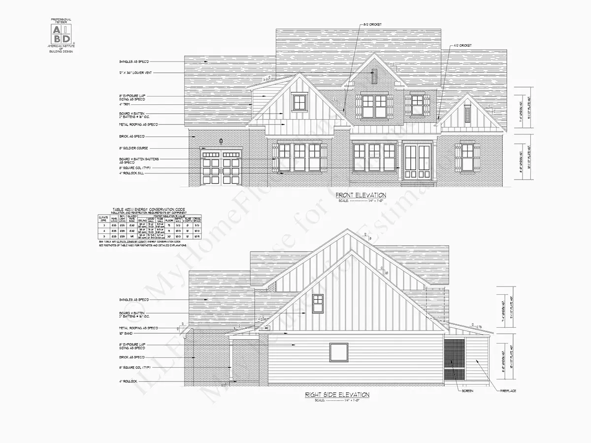 1.5-Story House Plan 4446 ft²: 4 Beds, Home Office, 4 Baths, Open Floor Plan, 3-Car Garage