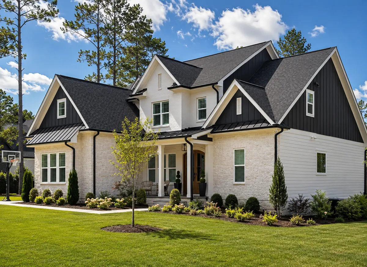 1.5-Story House Plan 4446 ft²: 4 Beds, Home Office, 4 Baths, Open Floor Plan, 3-Car Garage