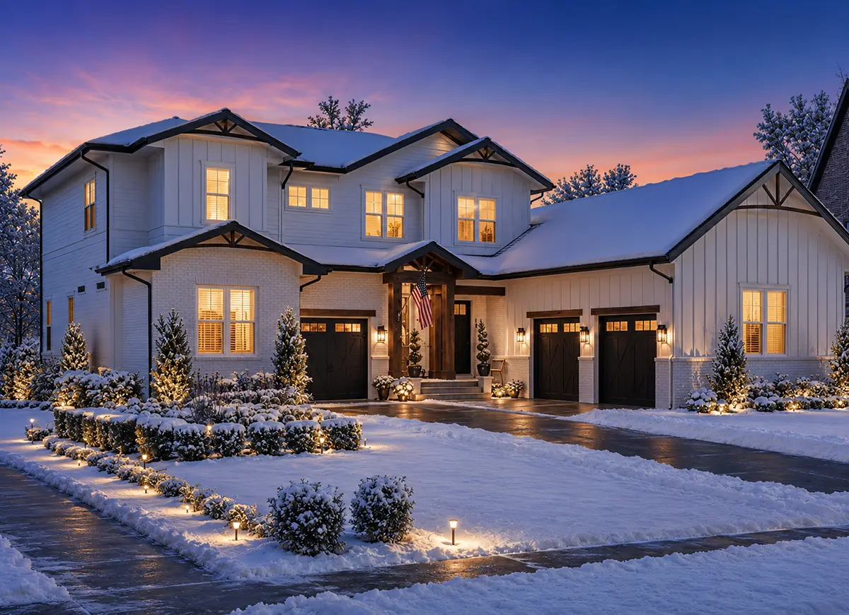 2-Story House Plan 3800 ft²: 4 Beds, Home Office, 4.5 Baths, Open Floor Plan, 3-Car Garage