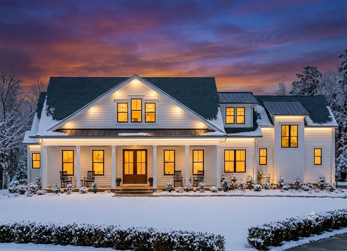 1.5-Story House Plan 4697 ft²: 4 Beds, Home Office, 4 Baths, Open Floor Plan, 3-Car Garage