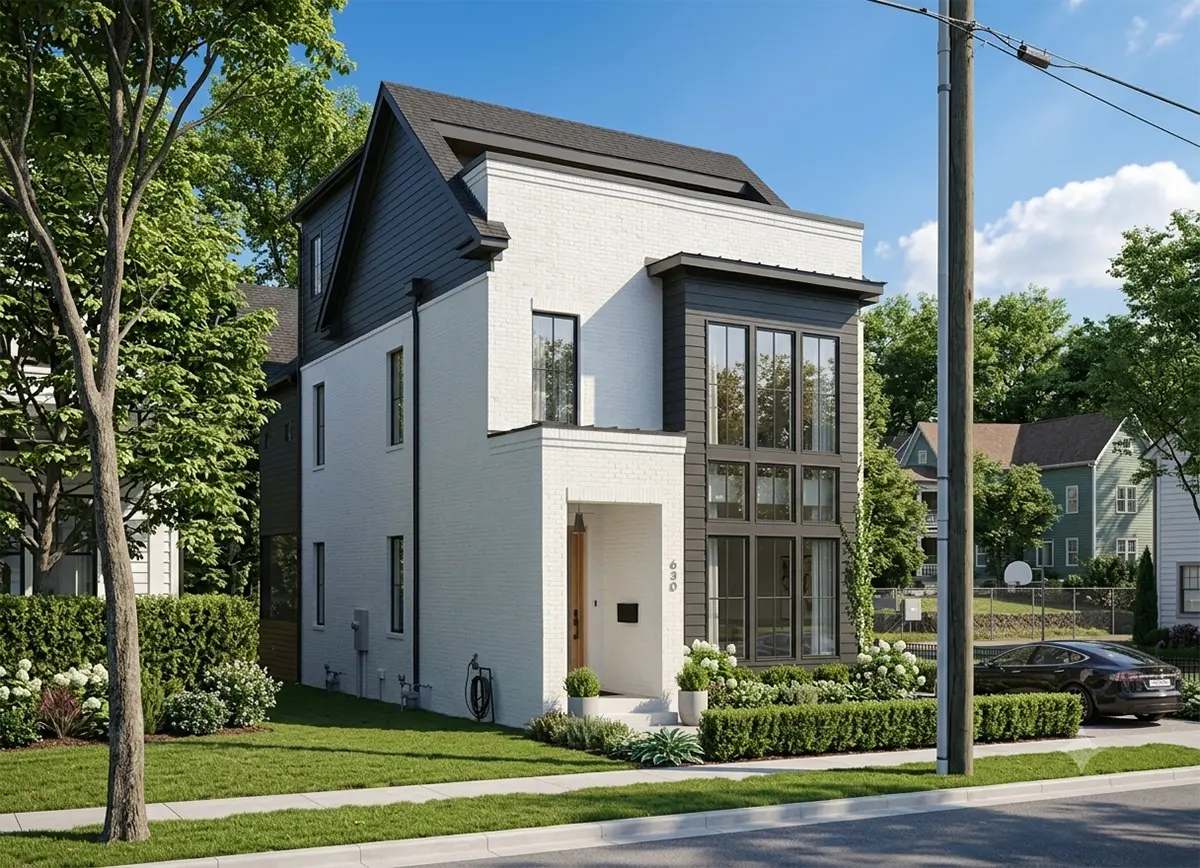 3-Story House Plan 2560 ft²: 4 Beds, 3 Baths, Open Floor Plan, without Garage