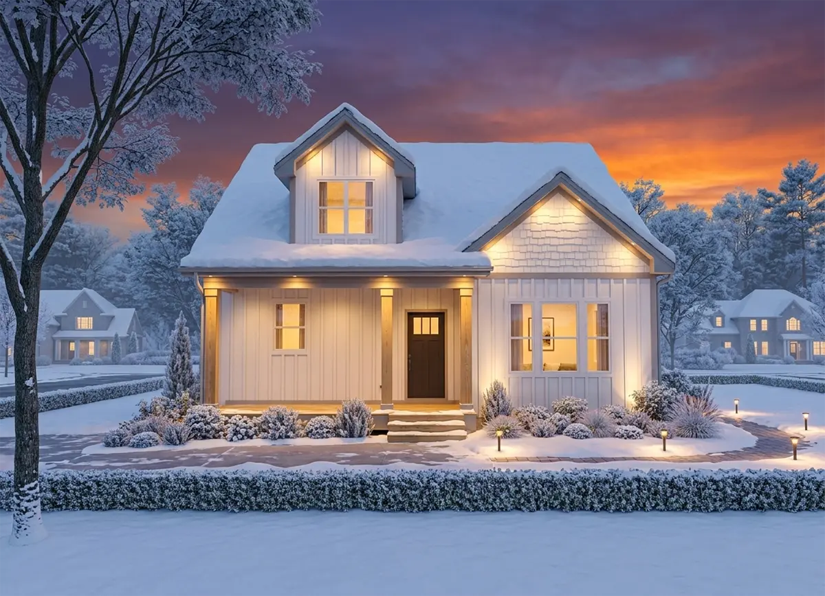 1.5-Story House Plan 1945 ft²: 4 Beds, 3.5 Baths, Open Floor Plan, without Garage