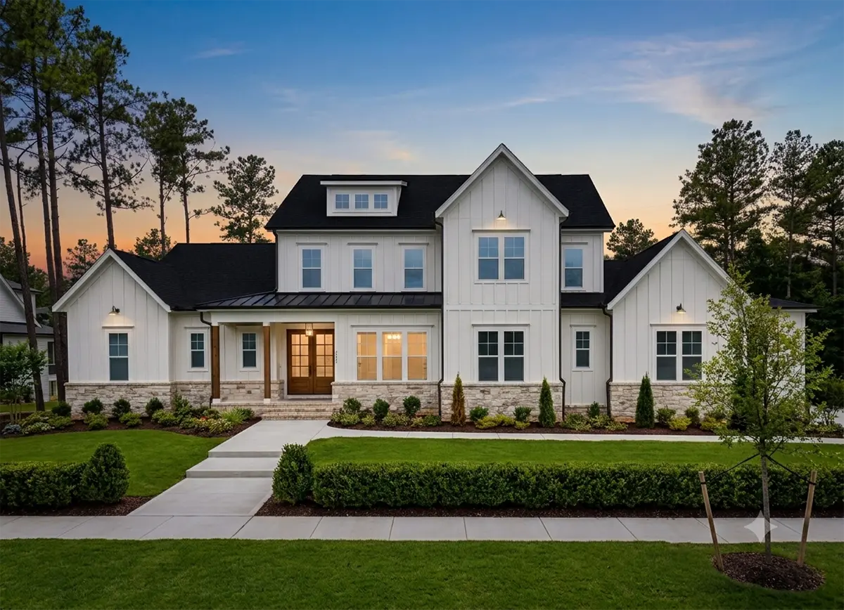 2-Story House Plan 4200 ft²: 4 Beds, Home Office, 5 Baths, Open Floor Plan, 3-Car Garage