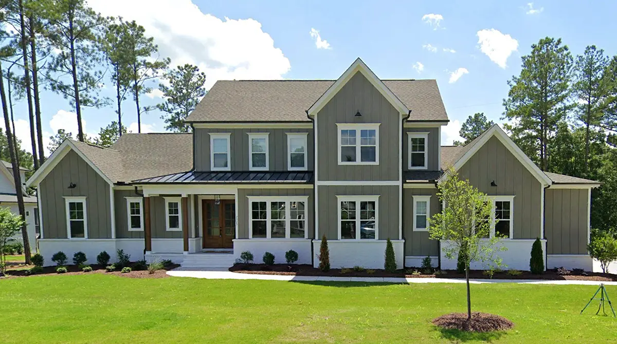 2-Story House Plan 4200 ft²: 4 Beds, Home Office, 5 Baths, Open Floor Plan, 3-Car Garage