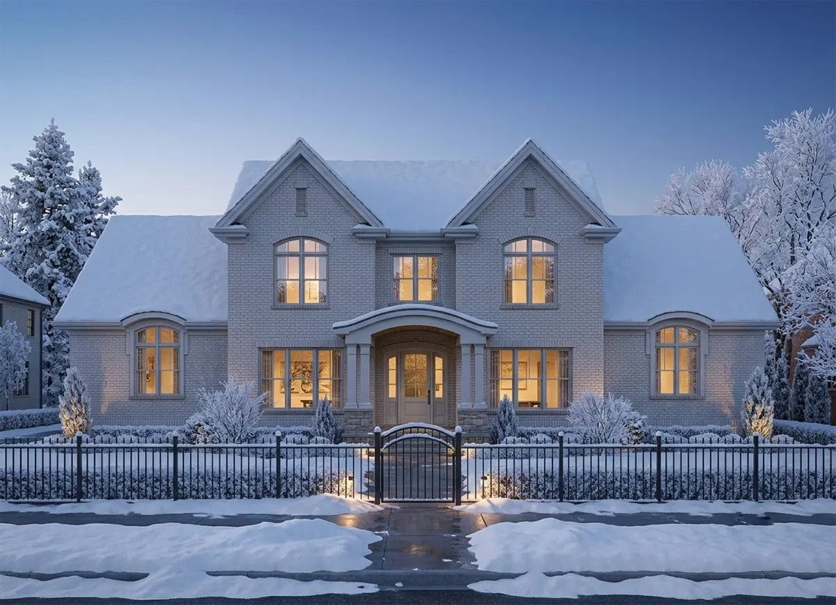 2-Story House Plan 4500 ft²: 4 Beds, Home Office, 4 Baths, Open Floor Plan, 3-Car Garage