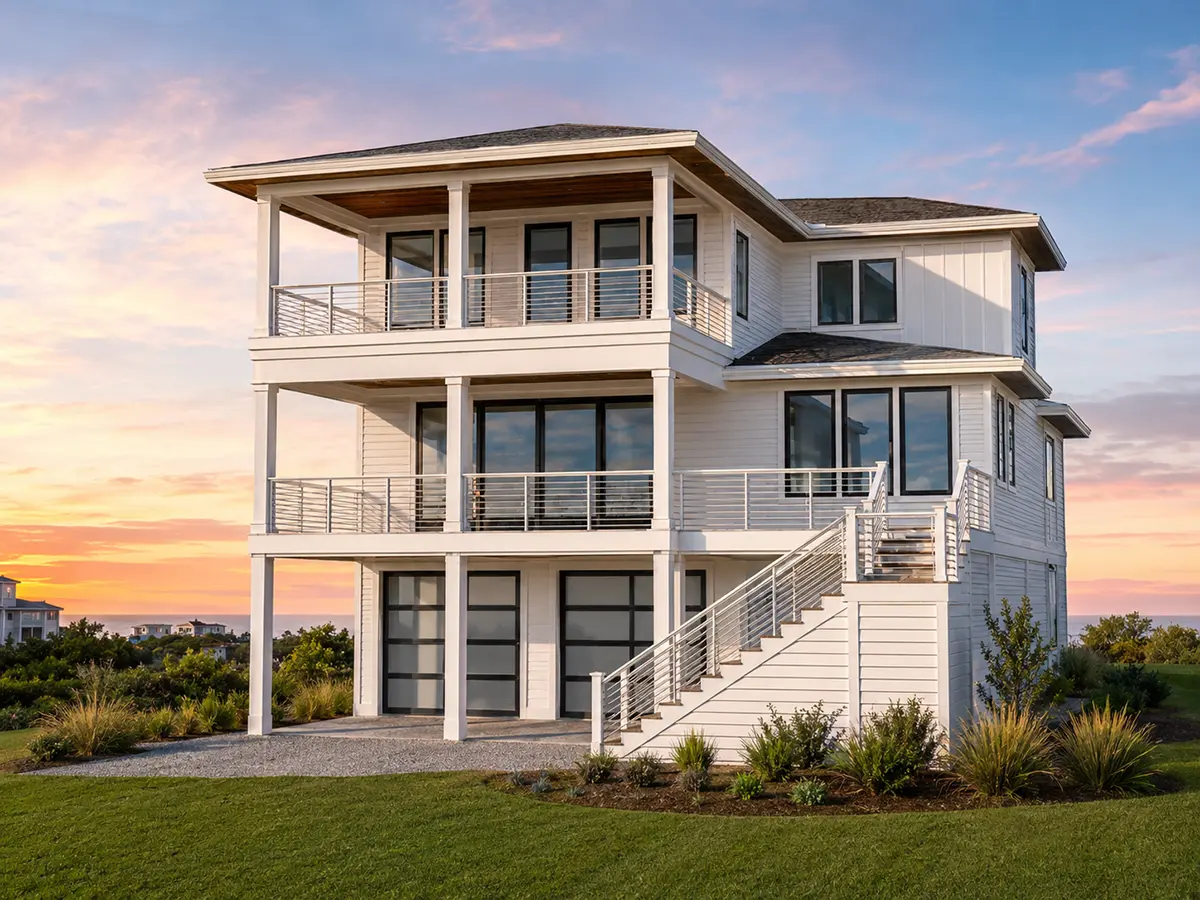 3-Story House Plan 3275 ft²: 4 Beds, Home Office, 4.5 Baths, Open Floor Plan, 3-Car Garage