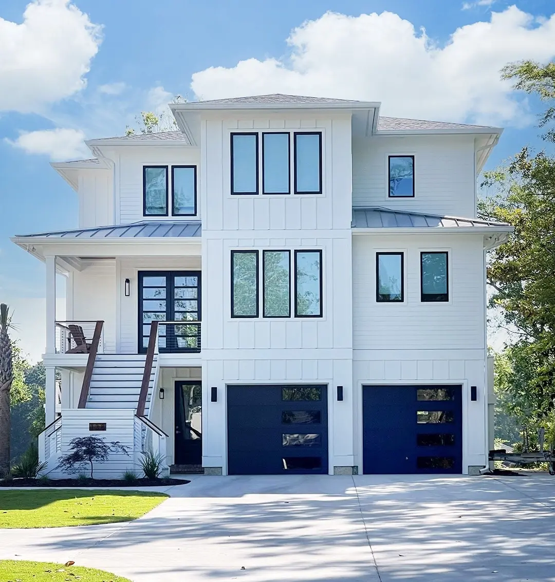3-Story House Plan 3275 ft²: 4 Beds, Home Office, 4.5 Baths, Open Floor Plan, 3-Car Garage