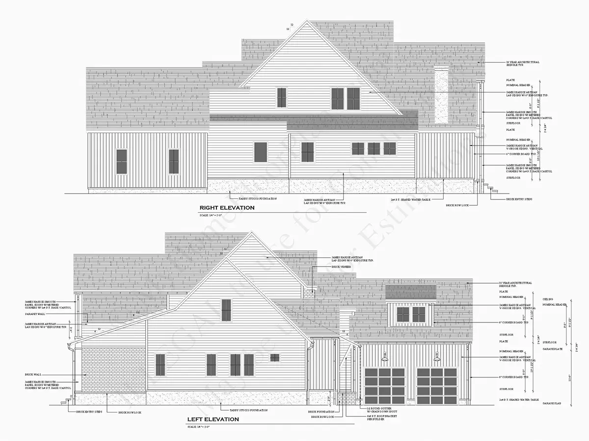 1.5-Story House Plan 3625 ft²: 3 Beds, 3.5 Baths, Open Floor Plan, 2-Car Garage
