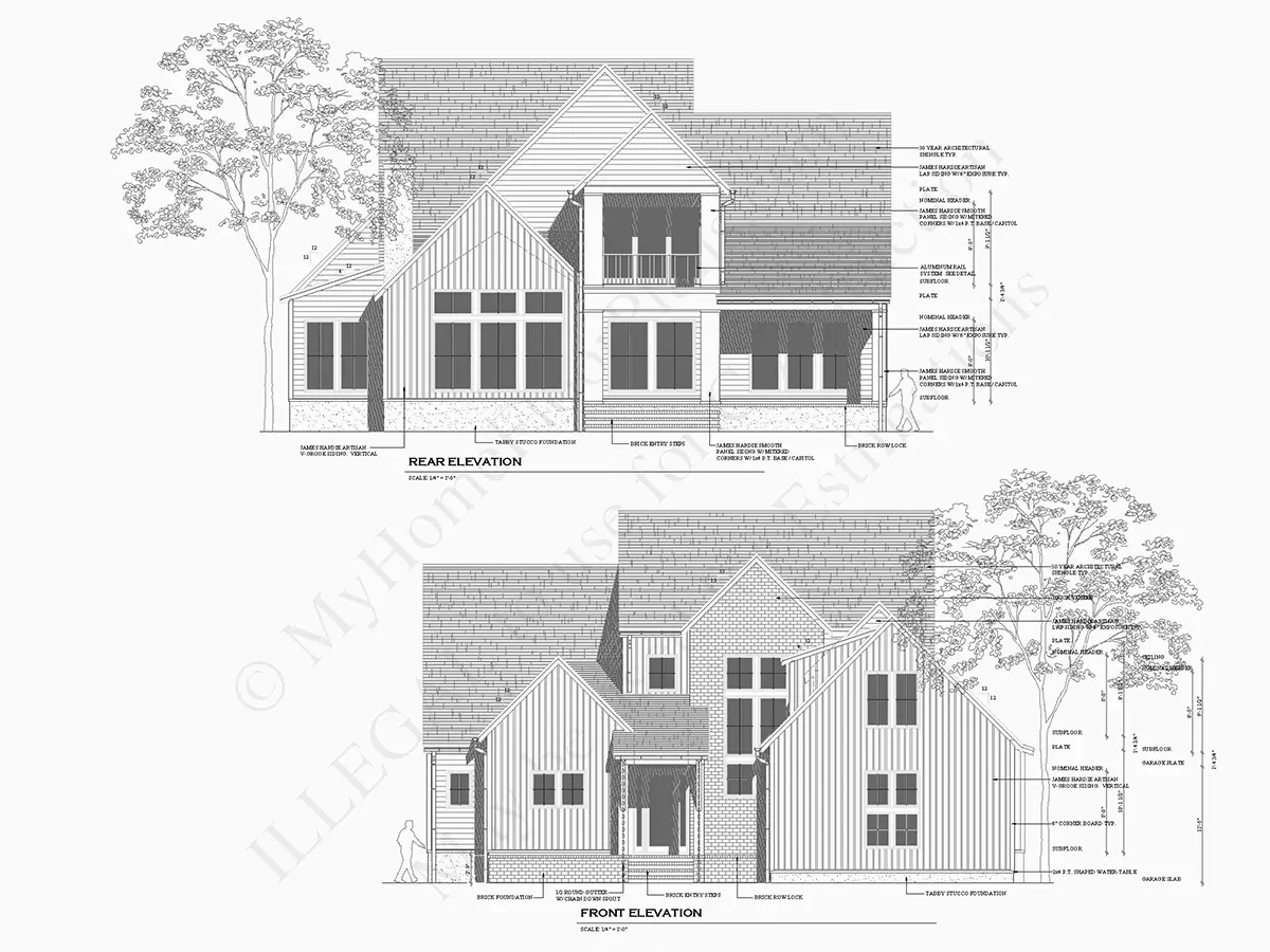 1.5-Story House Plan 3625 ft²: 3 Beds, 3.5 Baths, Open Floor Plan, 2-Car Garage