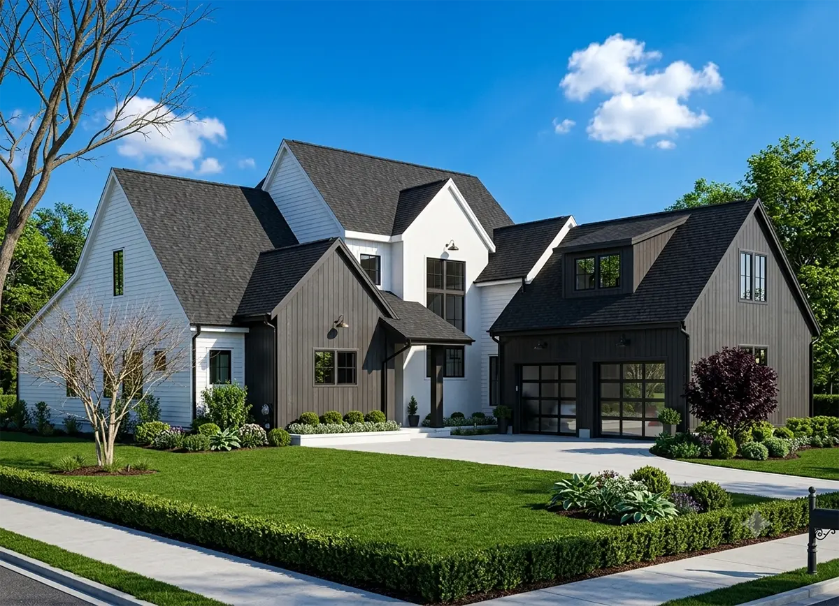 1.5-Story House Plan 3625 ft²: 3 Beds, 3.5 Baths, Open Floor Plan, 2-Car Garage