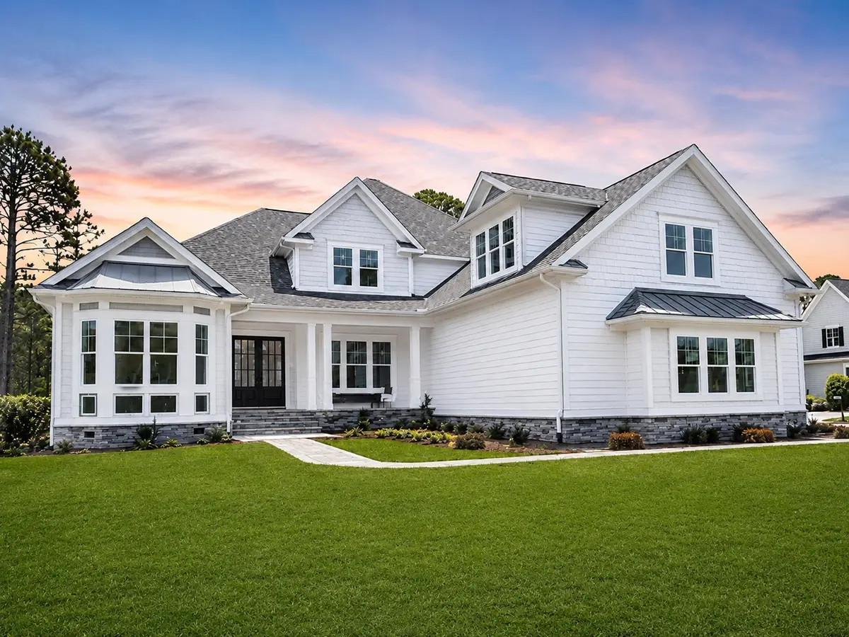 1.5-Story House Plan 4196 ft²: 5 Beds, Home Office, 5 Baths, Open Floor Plan, 3-Car Garage