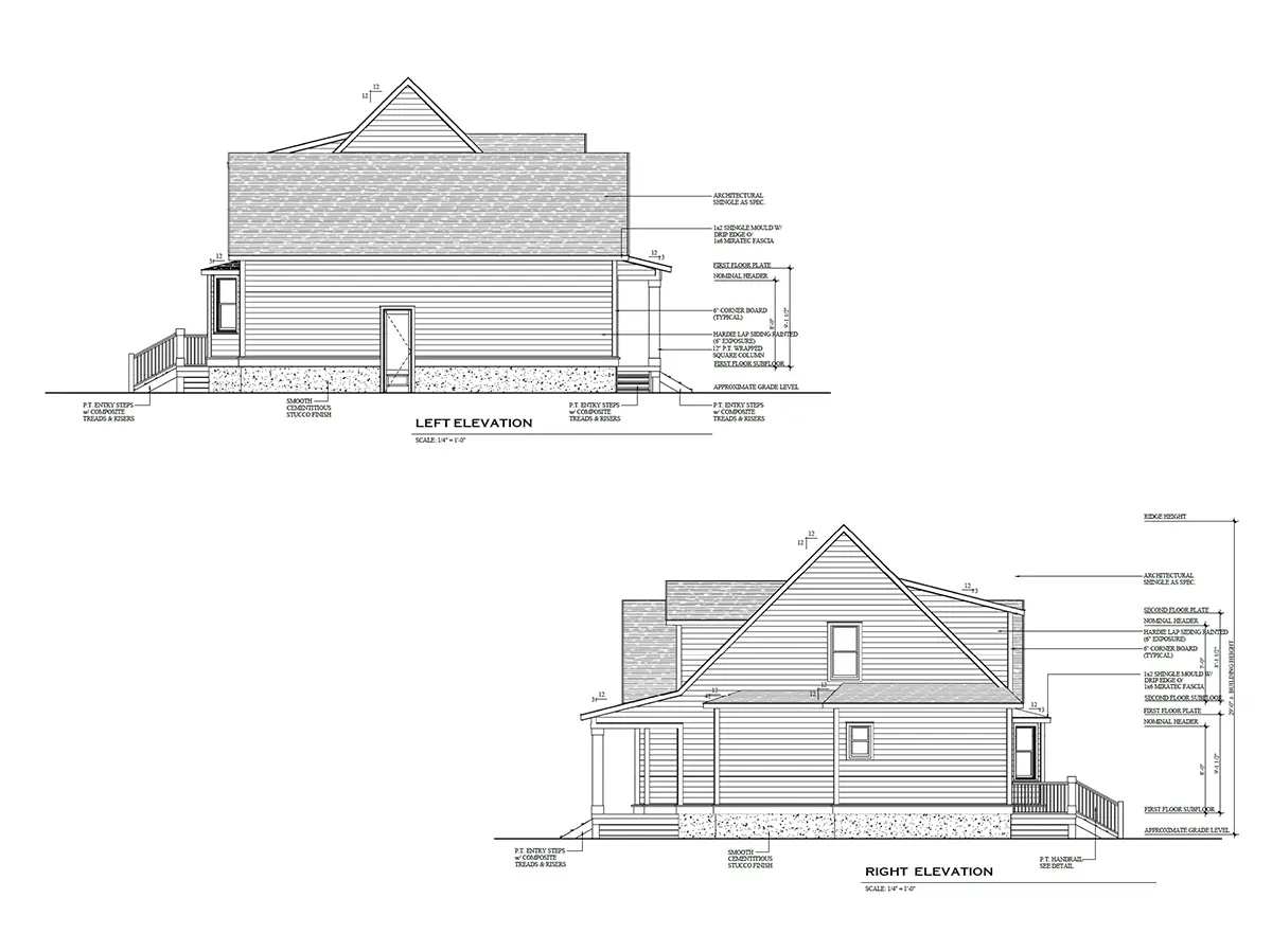 1.5-Story House Plan 2243 ft²: 3 Beds, Home Office, 2.5 Baths, Open Floor Plan, 1-Car Garage