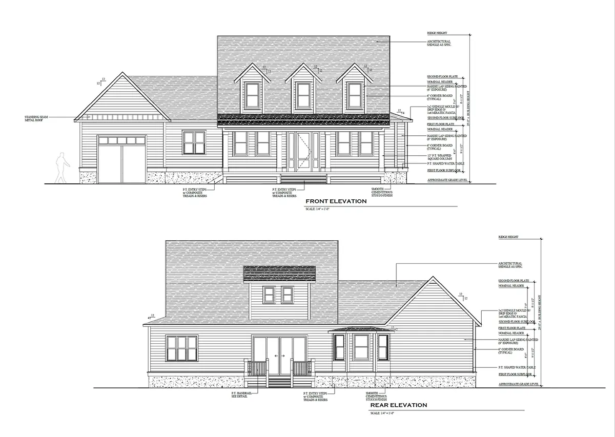 1.5-Story House Plan 2243 ft²: 3 Beds, Home Office, 2.5 Baths, Open Floor Plan, 1-Car Garage
