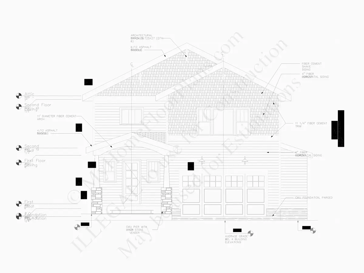 2-Story House Plan 2470 ft²: 3 Beds, 2.5 Baths, Open Floor Plan, 2-Car Garage