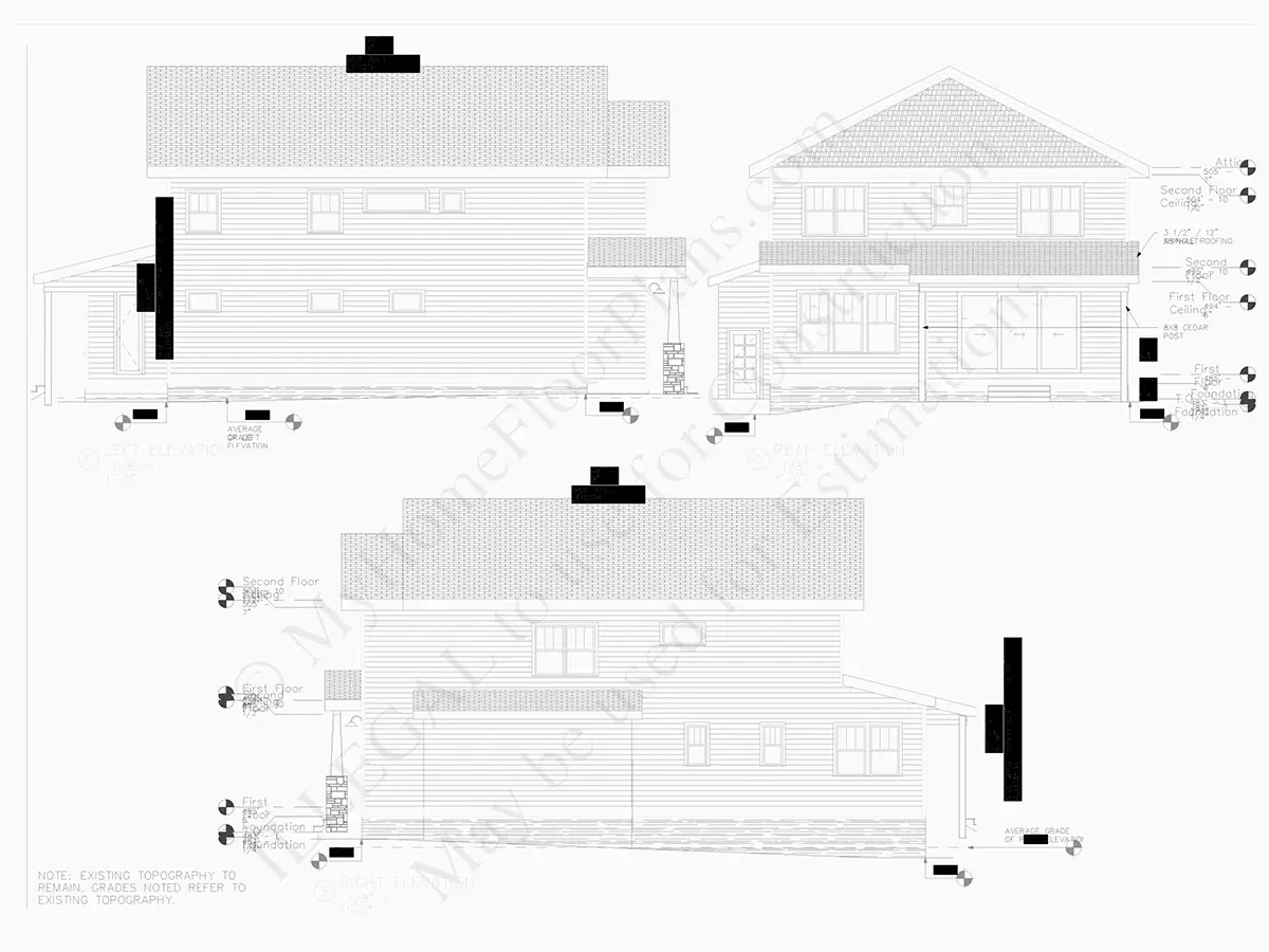 2-Story House Plan 2470 ft²: 3 Beds, 2.5 Baths, Open Floor Plan, 2-Car Garage