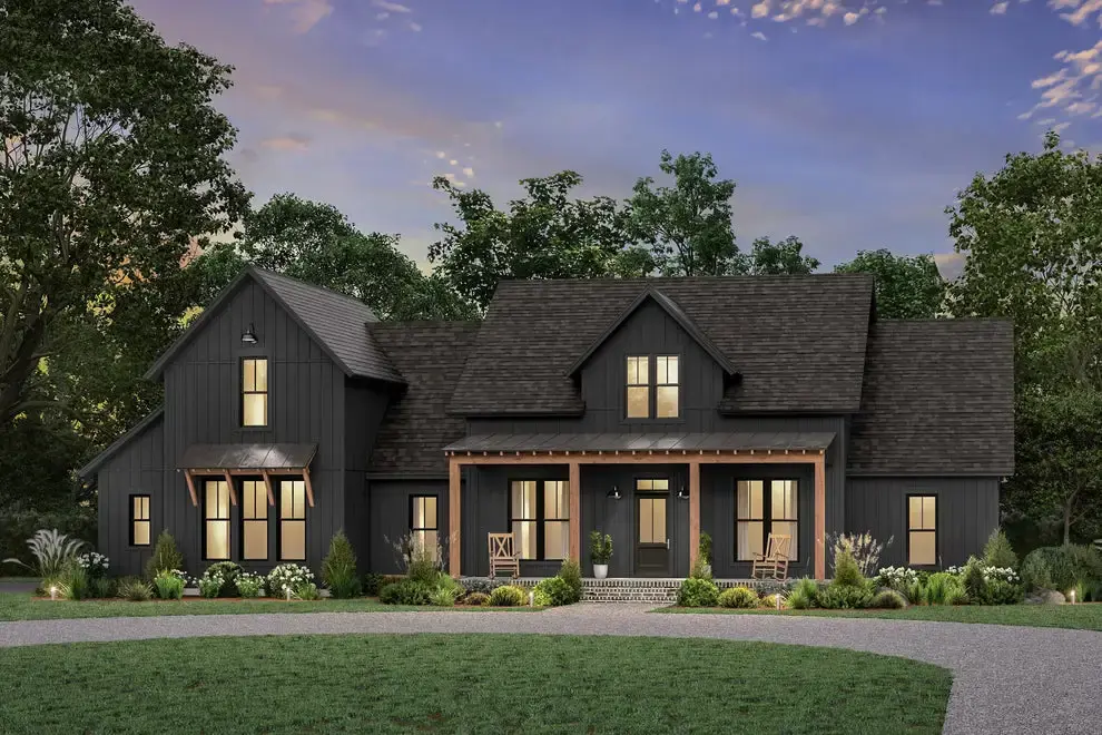 1-Story House Plan 2742 ft²: 4 Beds, 3.5 Baths, Open Floor Plan, 2-Car Garage