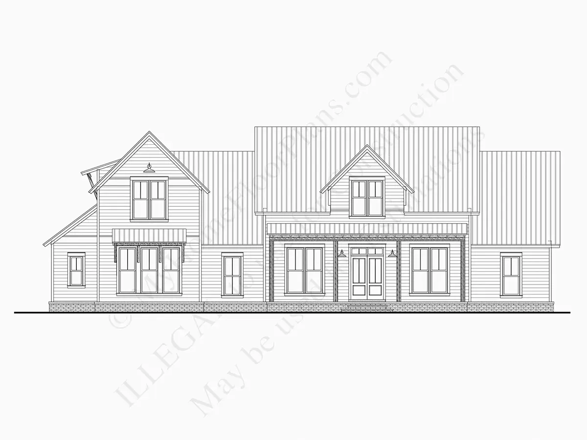 1-Story House Plan 2742 ft²: 4 Beds, 3.5 Baths, Open Floor Plan, 2-Car Garage