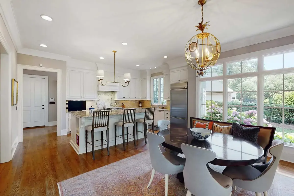 1.5-Story House Plan 5180 ft²: 4 Beds, Home Office, 4.5 Baths, Open Floor Plan, 2-Car Garage