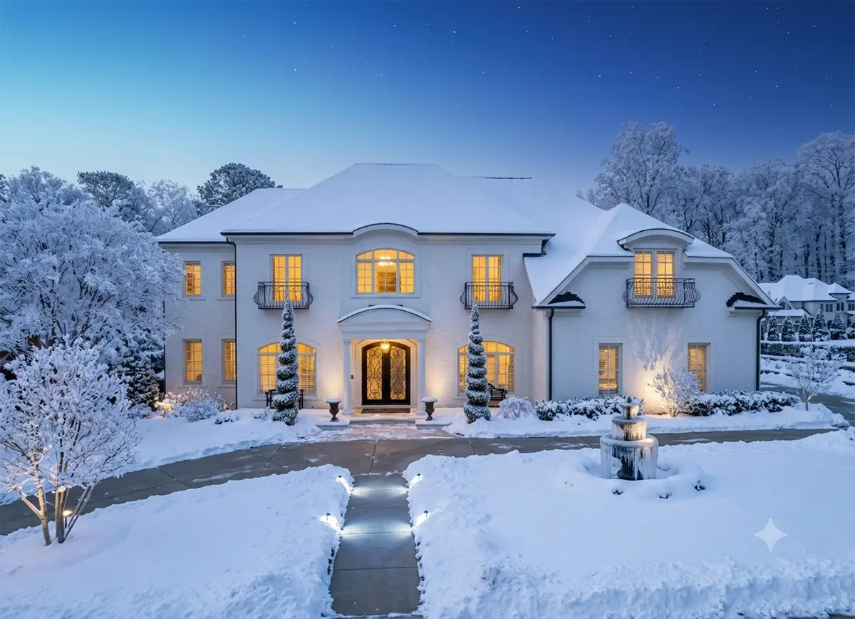 2-Story House Plan 5155 ft²: 4 Beds, Home Office, 4.5 Baths, 2-Car Garage