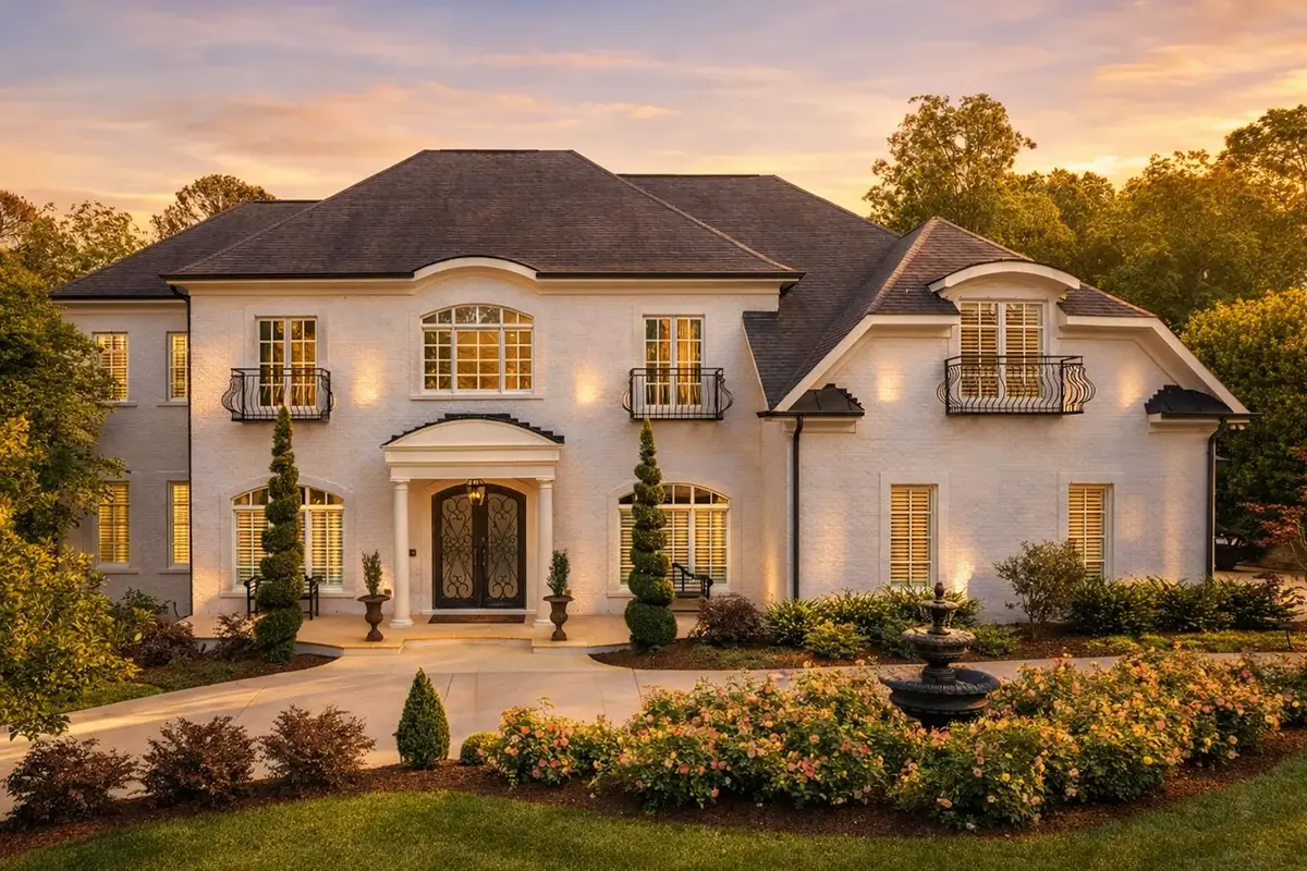 2-Story House Plan 5155 ft²: 4 Beds, Home Office, 4.5 Baths, 2-Car Garage
