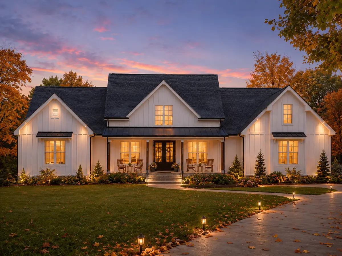 1-Story House Plan 2992 ft²: 3 Beds, Home Office, 5 Baths, Open Floor Plan, 3-Car Garage