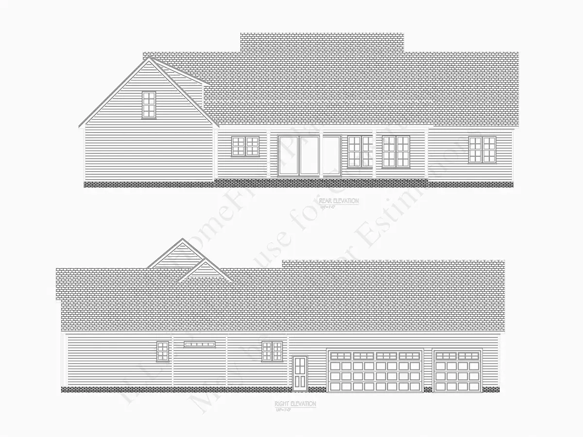 1-Story House Plan 2992 ft²: 3 Beds, Home Office, 5 Baths, Open Floor Plan, 3-Car Garage