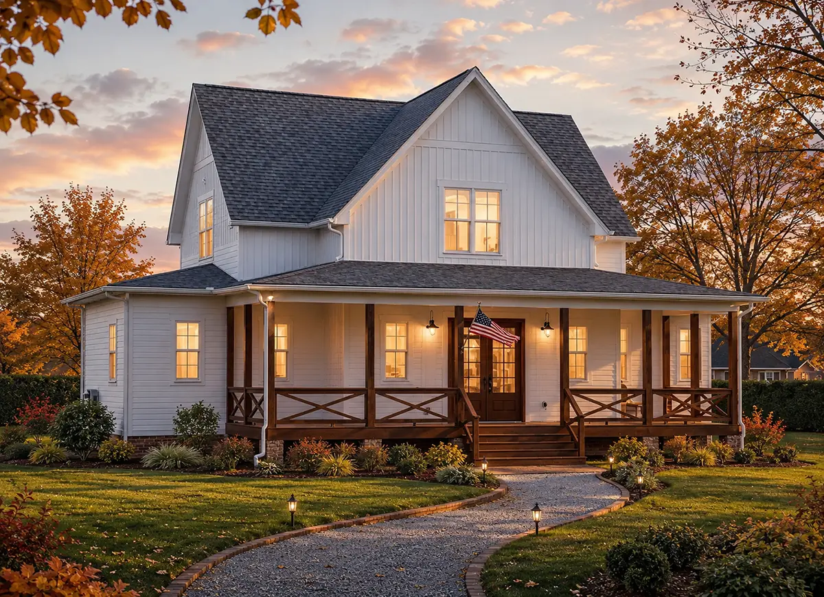 1.5-Story House Plan 2449 ft²: 4 Beds, 2.5 Baths, Open Floor Plan, without Garage