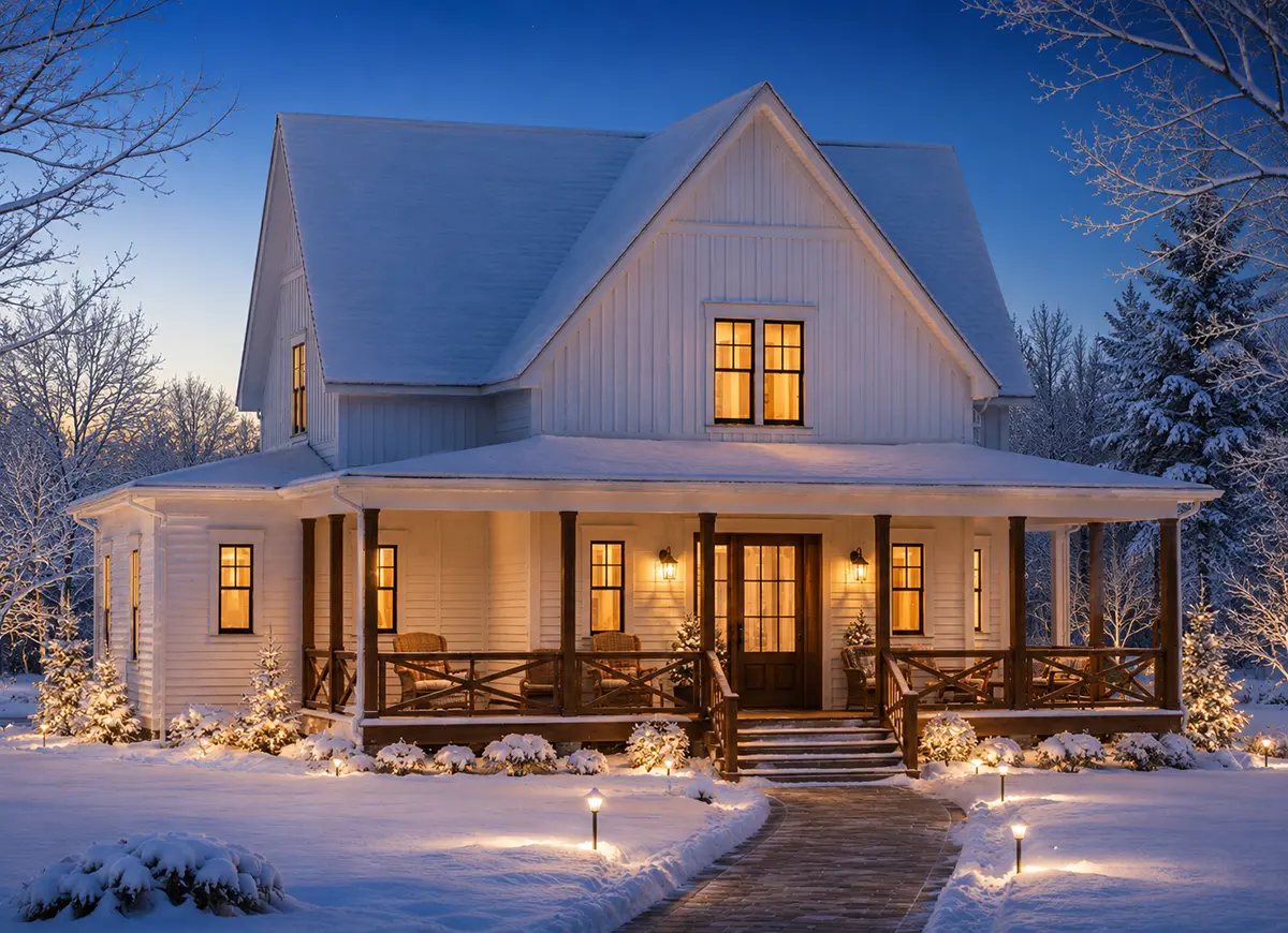 1.5-Story House Plan 2449 ft²: 4 Beds, 2.5 Baths, Open Floor Plan, without Garage