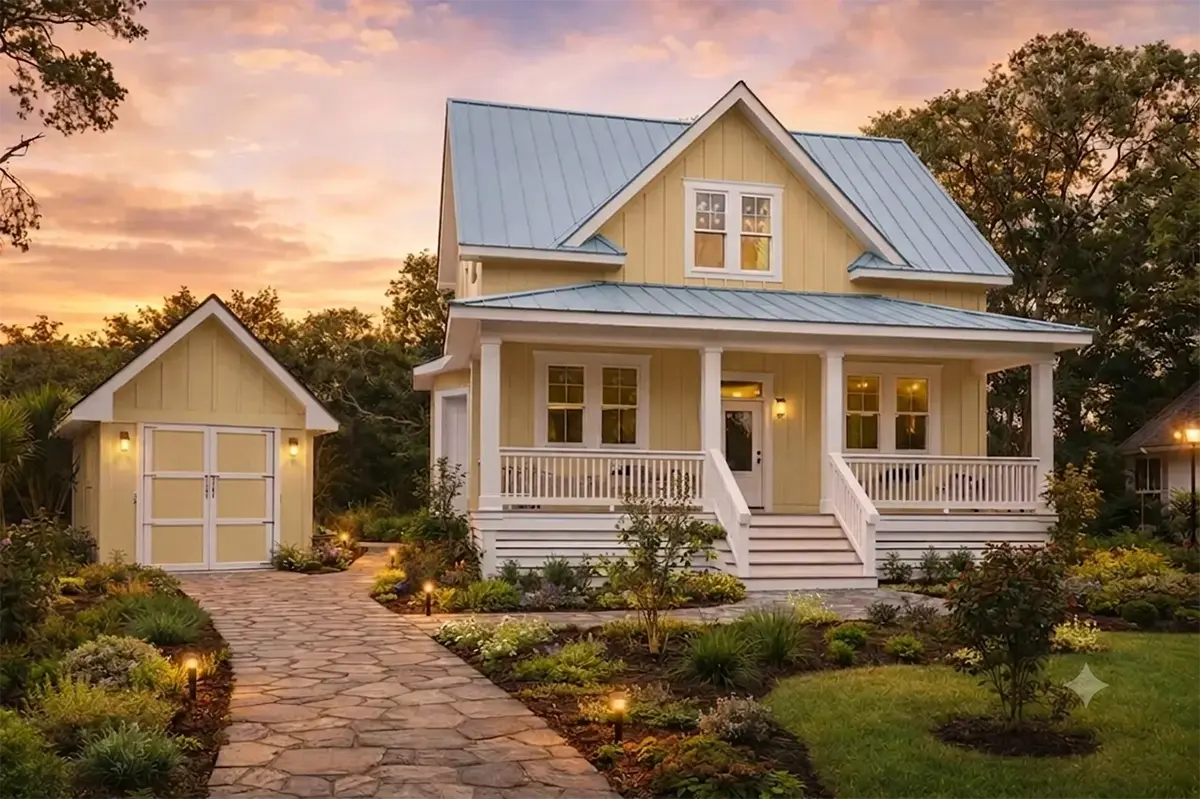 1.5-Story House Plan 2472 ft²: 4 Beds, 3.5 Baths, Open Floor Plan, without Garage